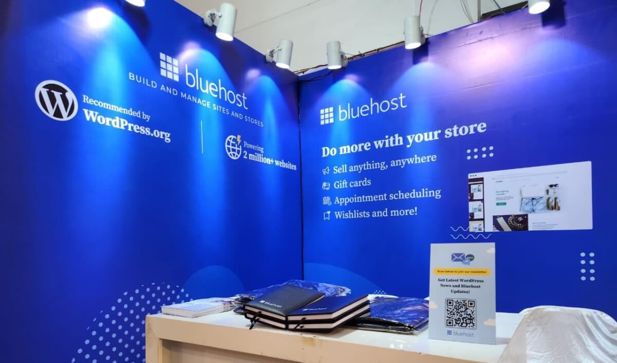 Bluehost booth
